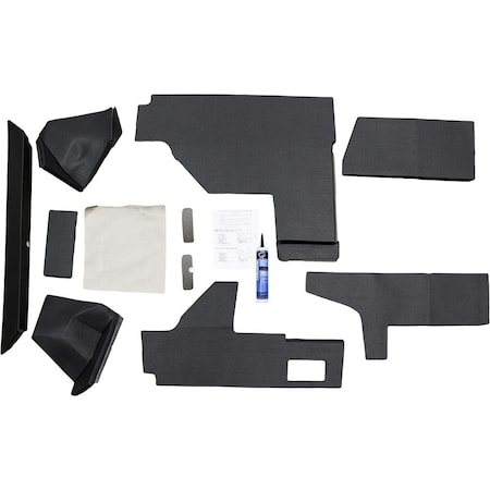 Aftermarket AMSS4144 Qwik Fit Lower Cab Kit, Black Vinyl AMSS4144-ABL